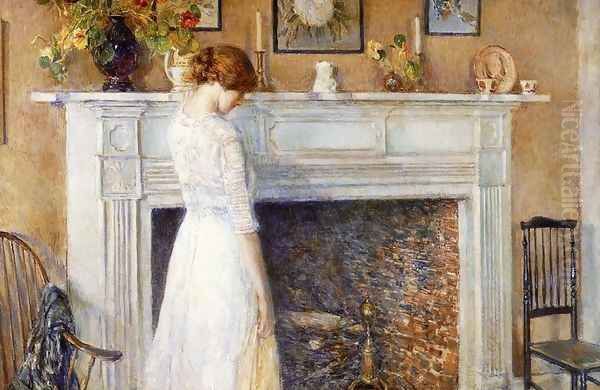 In the Old House Oil Painting by Childe Hassam