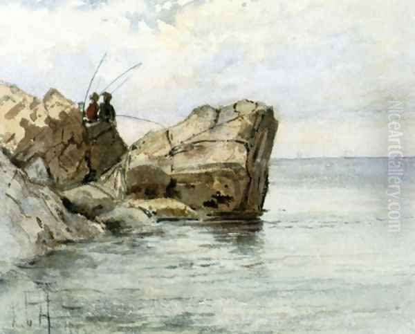 Young Fishermen Oil Painting by Childe Hassam