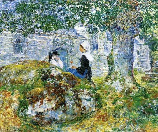 In Brittany Bay Oil Painting by Childe Hassam