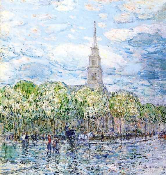 Saint Mark's in the Bowery Oil Painting by Childe Hassam