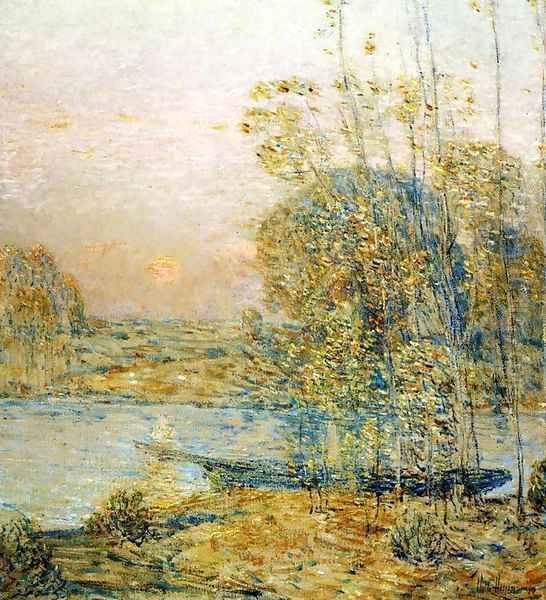 Late Afternoon (also known as Sunset) Oil Painting by Childe Hassam