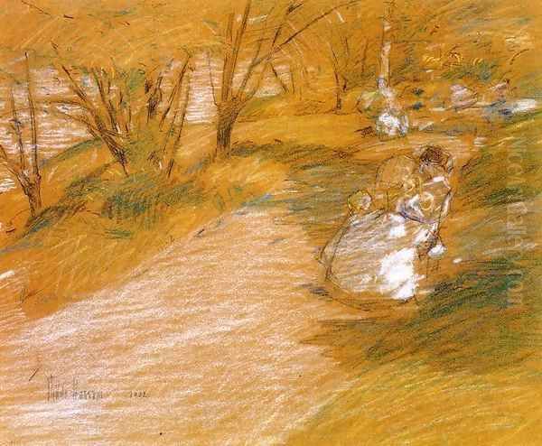 In the Park Oil Painting by Childe Hassam