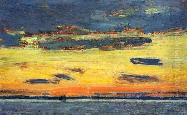 Sunset on the Sea Oil Painting by Childe Hassam