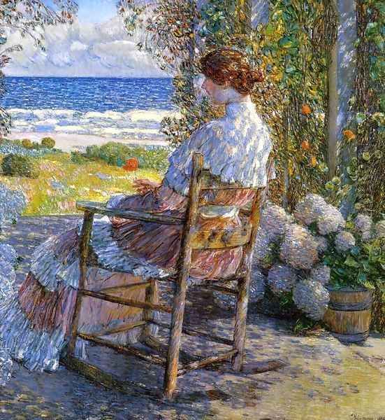 The Sea Oil Painting by Childe Hassam