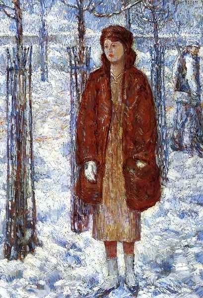 The Snowy Winter of 1918, New York Oil Painting by Childe Hassam