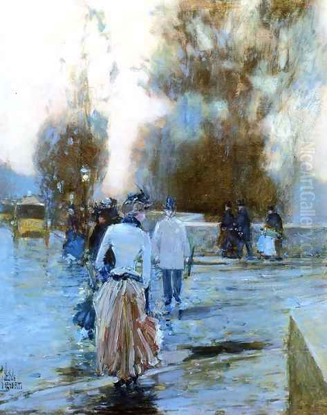 Quai des Tuileries Oil Painting by Childe Hassam