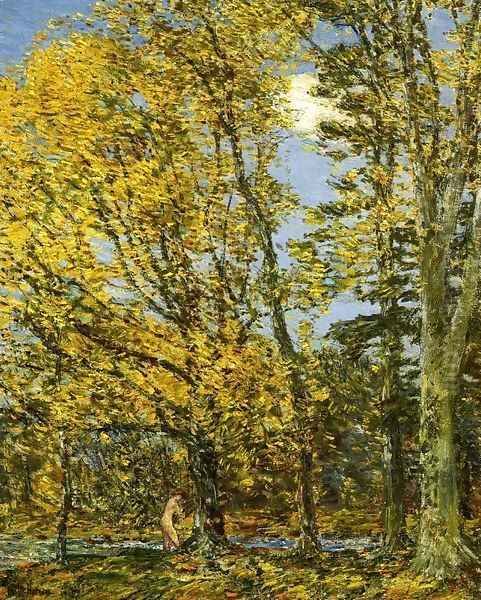 Bather Oil Painting by Childe Hassam