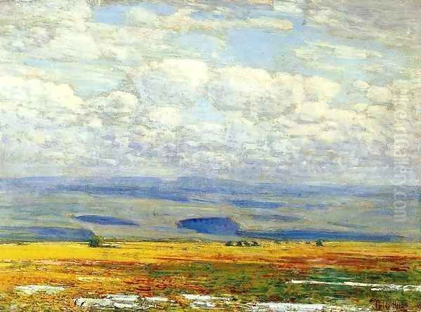 Oregon Landscape Oil Painting by Childe Hassam