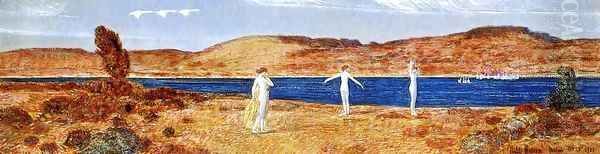 Wild Swans Sacred to Apollo Oil Painting by Childe Hassam