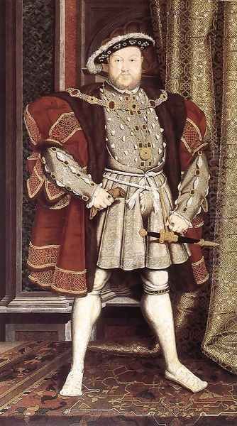 Henry VIII after 1537 Oil Painting by Hans Holbein the Younger
