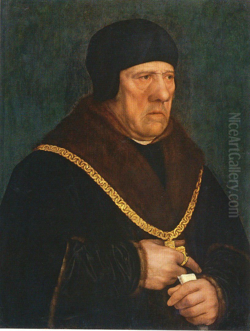 Portrait Of Sir Henry Wyatt Oil Painting by Hans Holbein the Younger