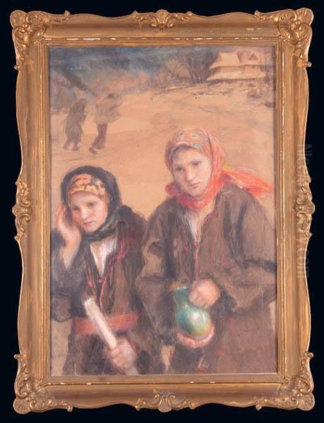 Na Gromniczna Oil Painting by Teodor Axentowicz