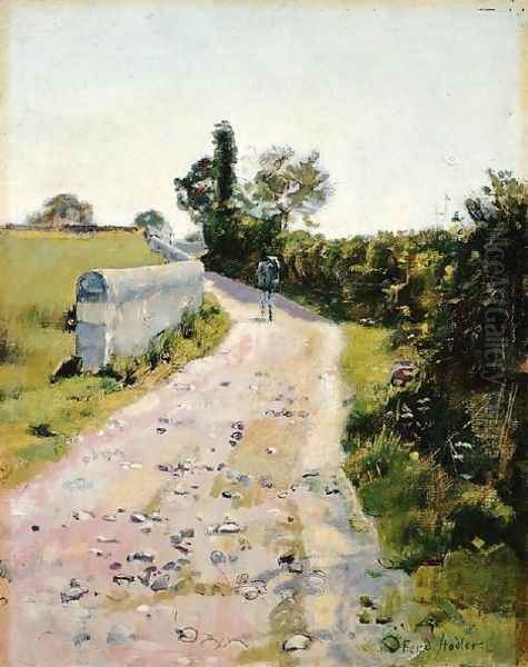 Sunny Roads Oil Painting by Ferdinand Hodler