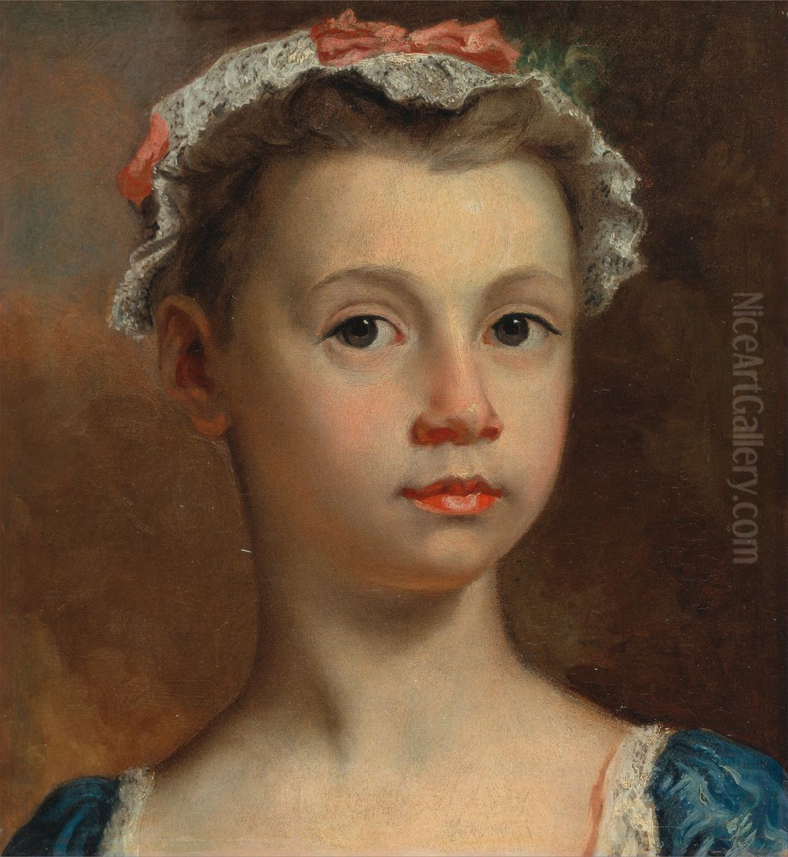 Sketch of a Young Girl Oil Painting by Joseph Highmore