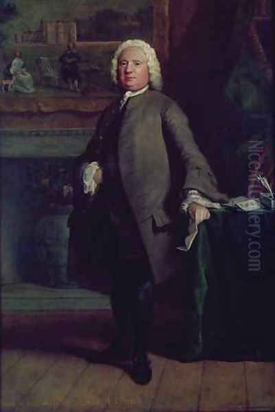 Portrait of Samuel Richardson 1689-1761 Oil Painting by Joseph Highmore