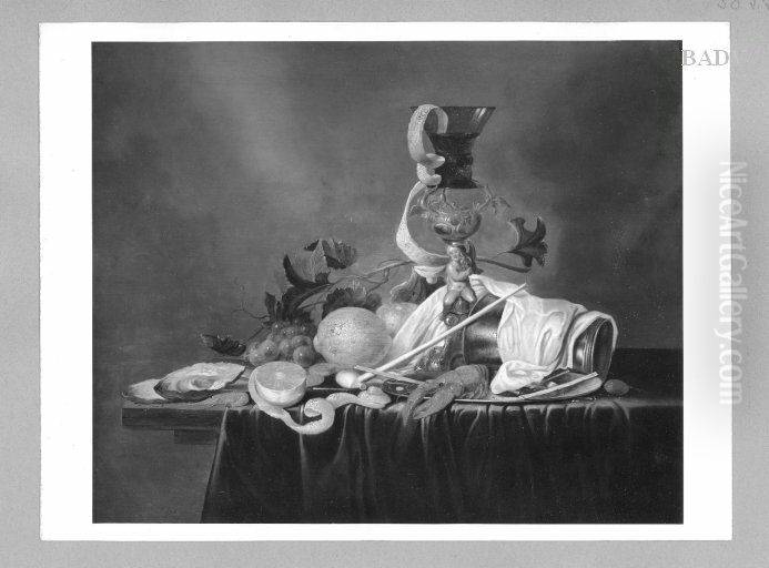 Still-life with Fruits Oil Painting by Jan Davidsz. De Heem