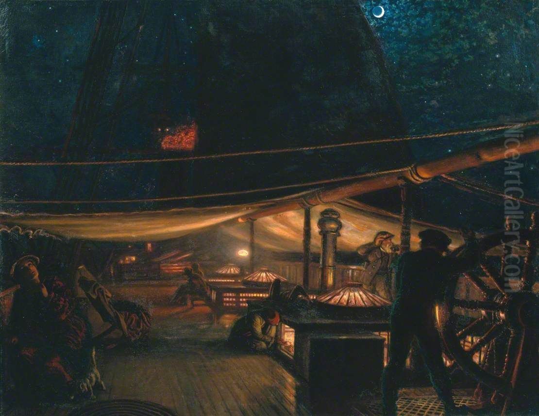 The Ship Oil Painting by William Holman Hunt