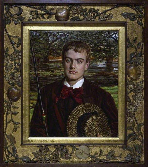 Cyril Benoni Holman Hunt Oil Painting by William Holman Hunt