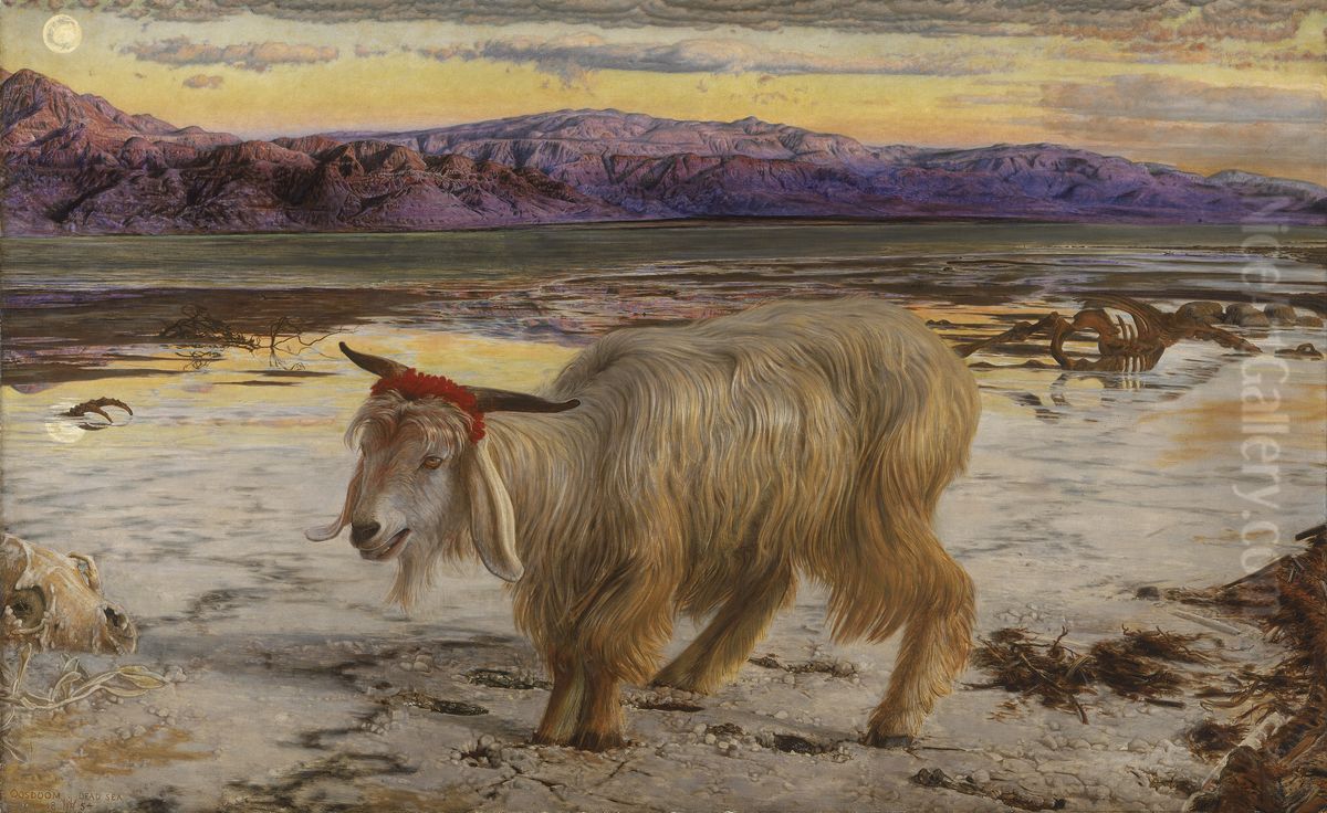 The Scapegoat Oil Painting by William Holman Hunt