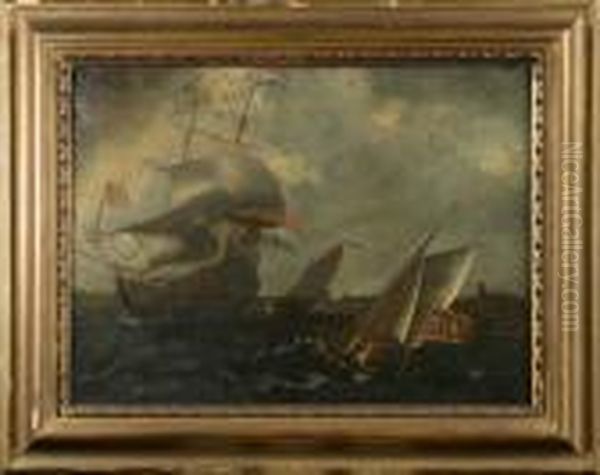 58x78 Oil Painting by Ludolf Backhuysen