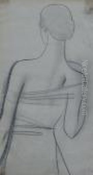 Fashion Drawing Oil Painting by Leon Samoilovitch Bakst