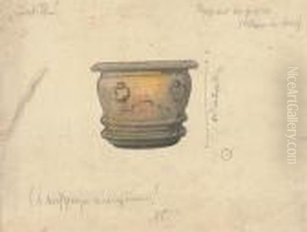 Set Design For 'judith' Oil Painting by Leon Samoilovitch Bakst