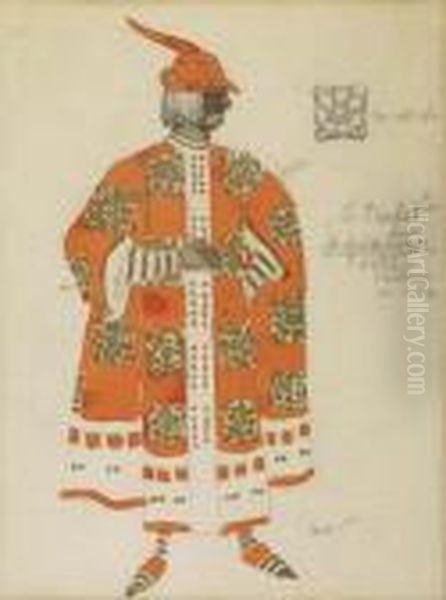 Le Prefet Saint Sebastien Oil Painting by Leon Samoilovitch Bakst