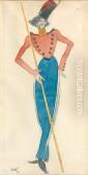 De Costume Oil Painting by Leon Samoilovitch Bakst