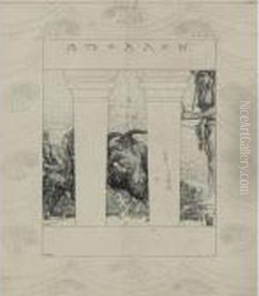 Final Project For The First Cover Of Apollo Oil Painting by Leon Samoilovitch Bakst