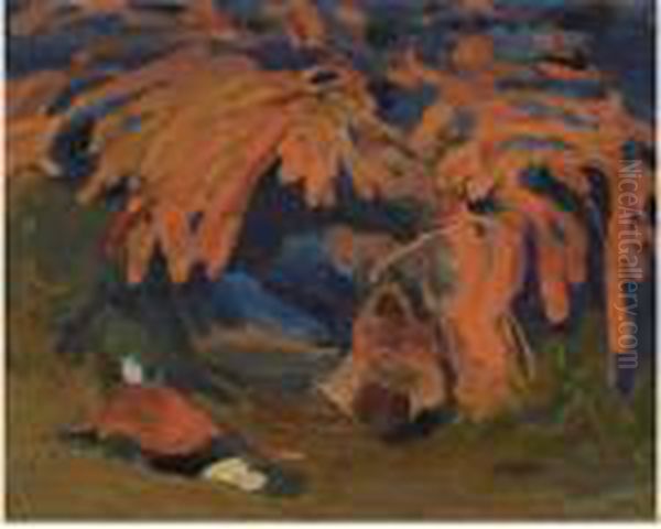 Set Design For Act Ii Of La Pisanelle Oil Painting by Leon Samoilovitch Bakst