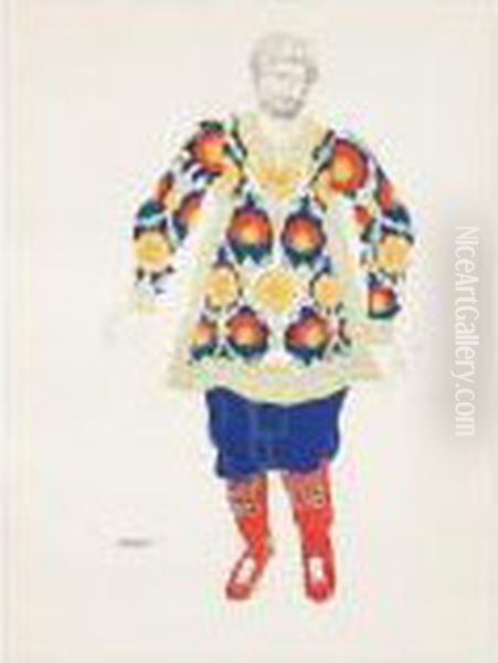 Leon Bakst. Oil Painting by Leon Samoilovitch Bakst