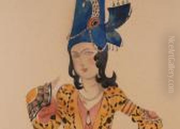 Orient Oil Painting by Leon Samoilovitch Bakst