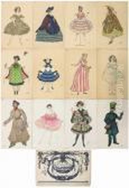 Fee Des Poupees. Oil Painting by Leon Samoilovitch Bakst