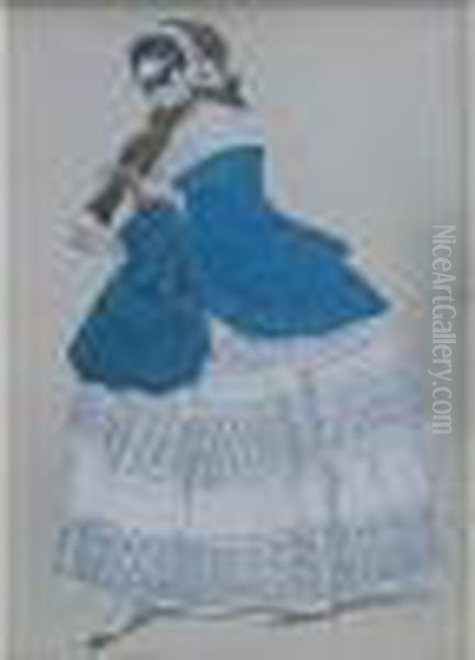 (lev Rosenberg Dit) Oil Painting by Leon Samoilovitch Bakst