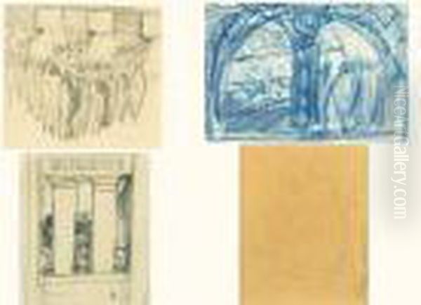 Divers Sujets Oil Painting by Leon Samoilovitch Bakst