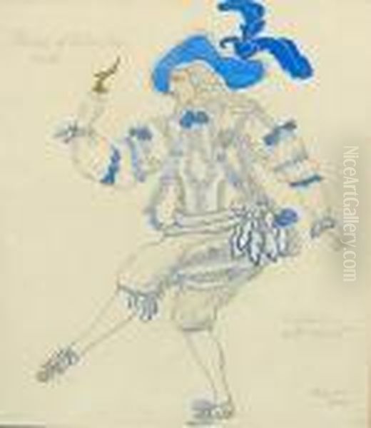 Prince Of Cendrillon Oil Painting by Leon Samoilovitch Bakst