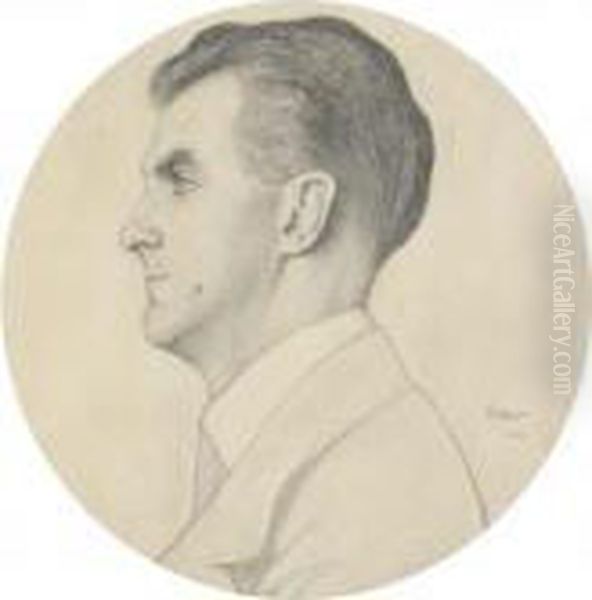 Portrait Of James H. Hyde, Jr. Oil Painting by Leon Samoilovitch Bakst