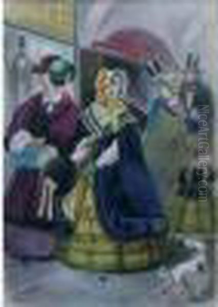 Aquarelle Sur Papier Oil Painting by Leon Samoilovitch Bakst