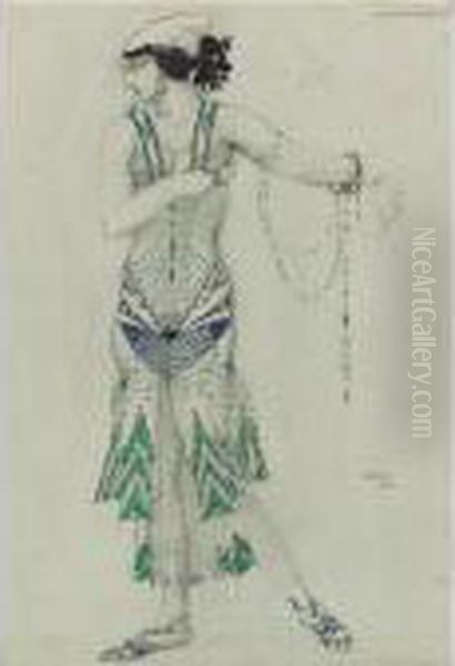 Salome Oil Painting by Leon Samoilovitch Bakst