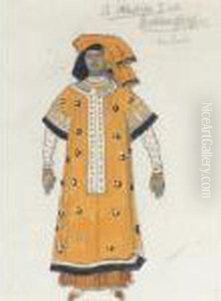 Saint Sebastian Oil Painting by Leon Samoilovitch Bakst