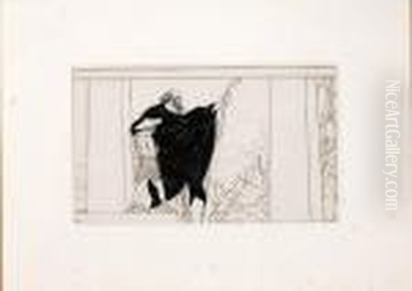 Oedipus At Colonnus Oil Painting by Leon Samoilovitch Bakst