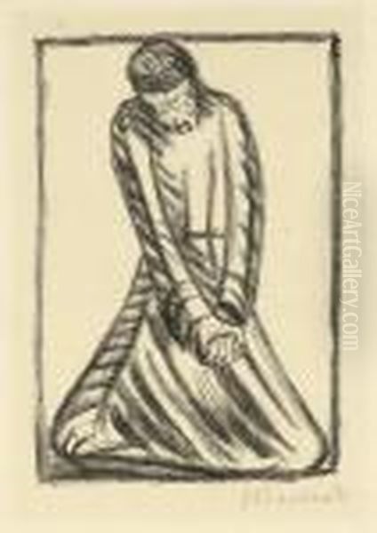 Der Blinde Oil Painting by Ernst Barlach