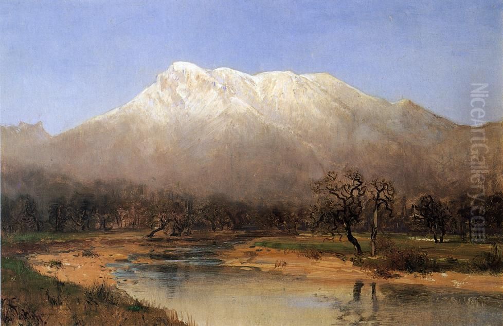 Mount St. Helena, Napa Valley Oil Painting by Thomas Hill