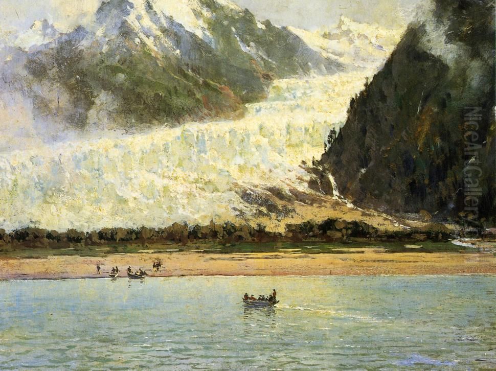 The Davidson Glacier Oil Painting by Thomas Hill