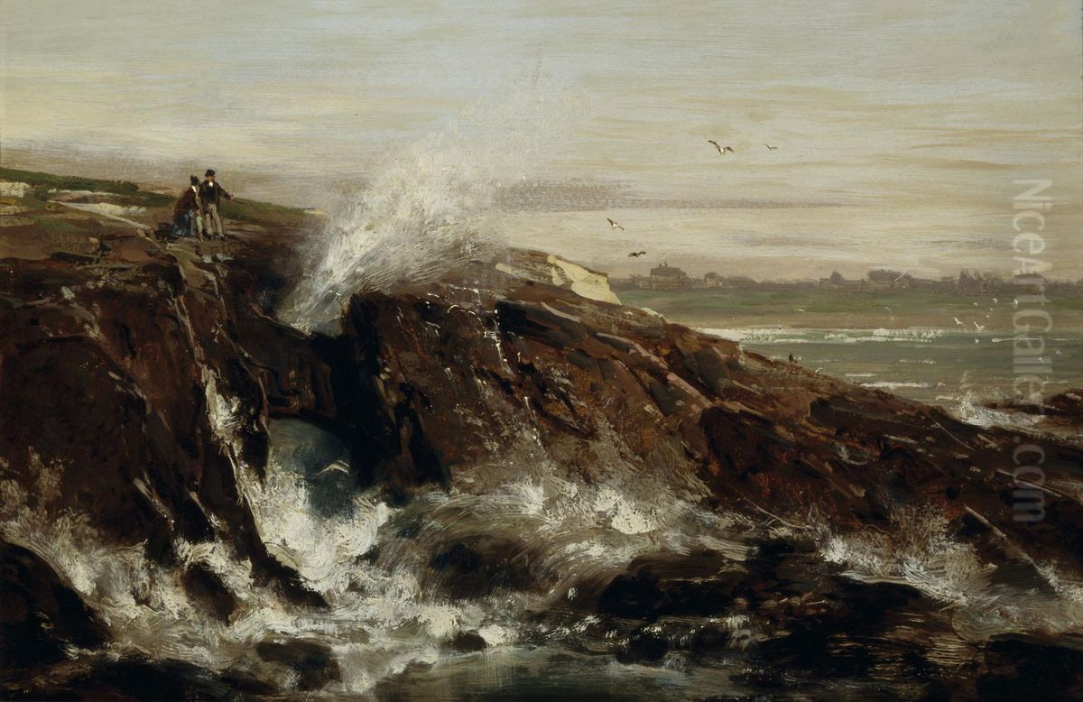 Land's end Oil Painting by Thomas Hill