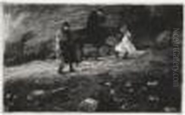 Cura A Caballo Oil Painting by Ricardo Baroja Nessi