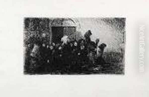 Orando Oil Painting by Ricardo Baroja Nessi