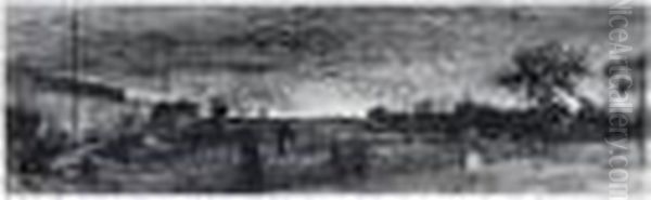 Paseo De Rosales Oil Painting by Ricardo Baroja Nessi