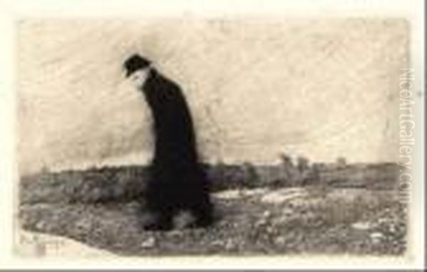 Retrato De Pio Baroja Oil Painting by Ricardo Baroja Nessi