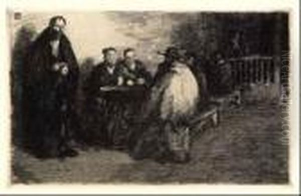 La Taberna Oil Painting by Ricardo Baroja Nessi